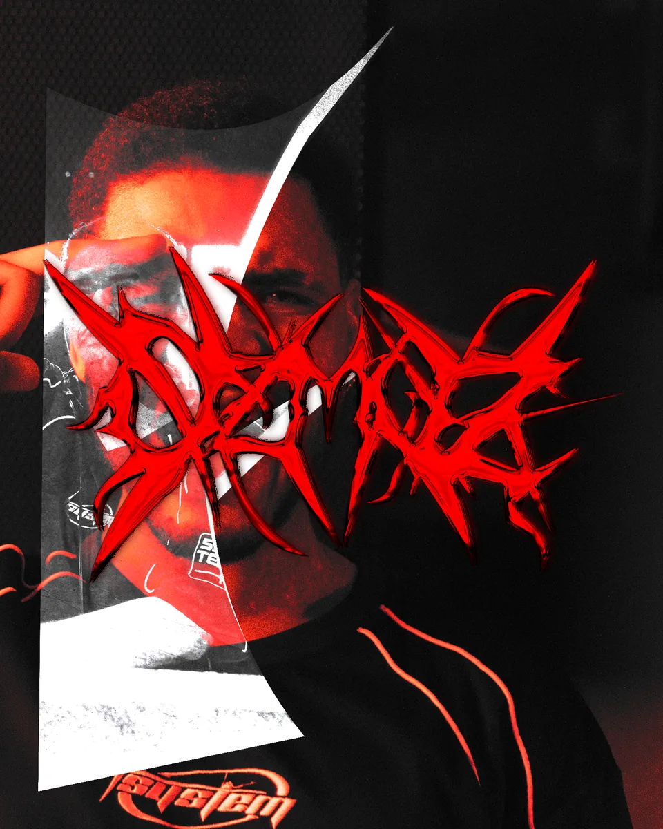 Hard techno and industrial techno identity artwork